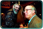 LAST DANCE: The late Bill Rouse (right) with unidentified orchestra member at the opening of his final creation, the Kimmel Center. 