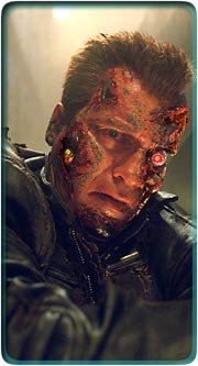 Faced: Arnold Schwarzeneggar -- or most of him -- in 

<i>Terminator 3</i>.  