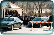 fare thee well: Members of the Hells Angels, who turned out en masse for Tom 